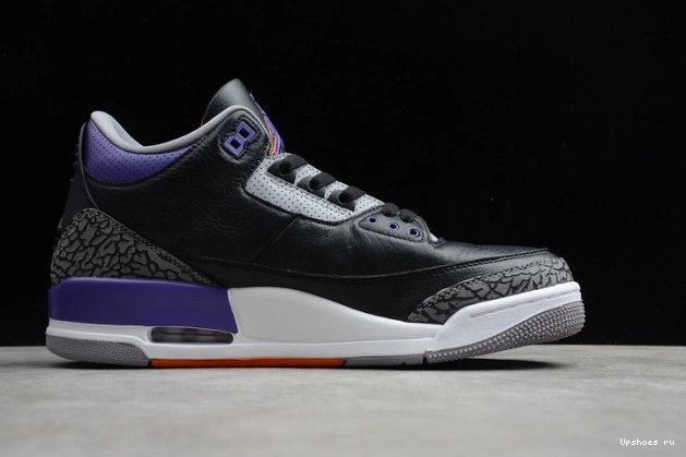 Black CT8532-050 3 Purple Air Jordan Court Retro 0226
